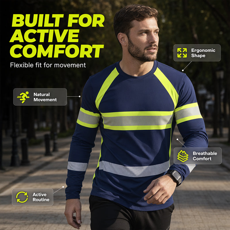 👕 PROMO LIMITÉE 50% DE RÉDUCTION ! ✨ T-Shirt Manches Longues Color Block – Contrasté, Respirant, Coupe Sport 🔥