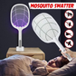 🔦 Raquette anti-moustiques 2-en-1 | ·Haute tension 3 000 V·Socle sans prise en main | Maison/Cuisine/Terrasse/Camping