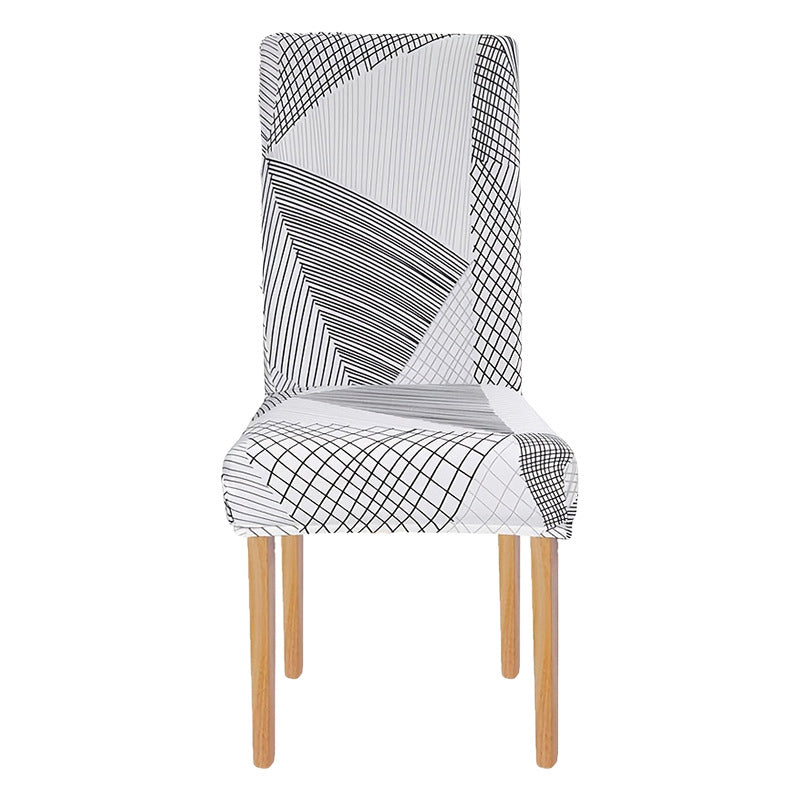 🛋️Housse de chaise universelle en tissu élastique avec imprimé – pour le dossier et l'assise, lavable et polyvalente, pour la table à manger et le salon 🪑