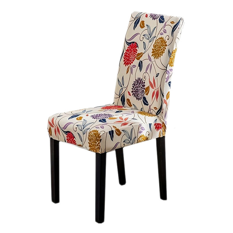 🛋️Housse de chaise universelle en tissu élastique avec imprimé – pour le dossier et l'assise, lavable et polyvalente, pour la table à manger et le salon 🪑