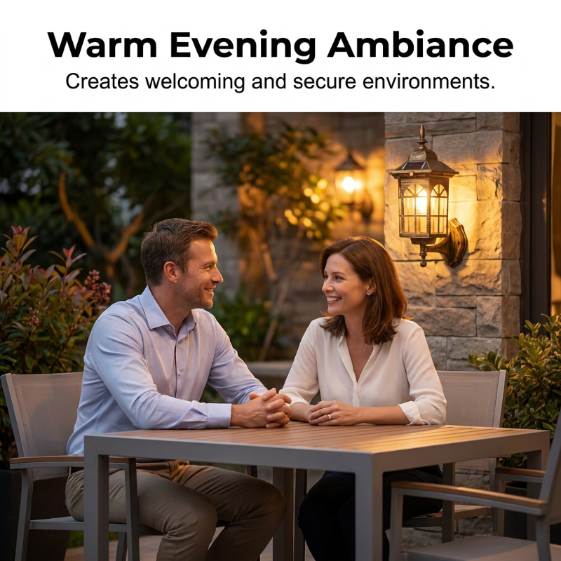 💡 Applique solaire à détection de mouvement | Trois modes d'éclairage · Résistante aux intempéries et à la pluie | Éclairage nocturne pour porches, terrasses et espaces extérieurs
