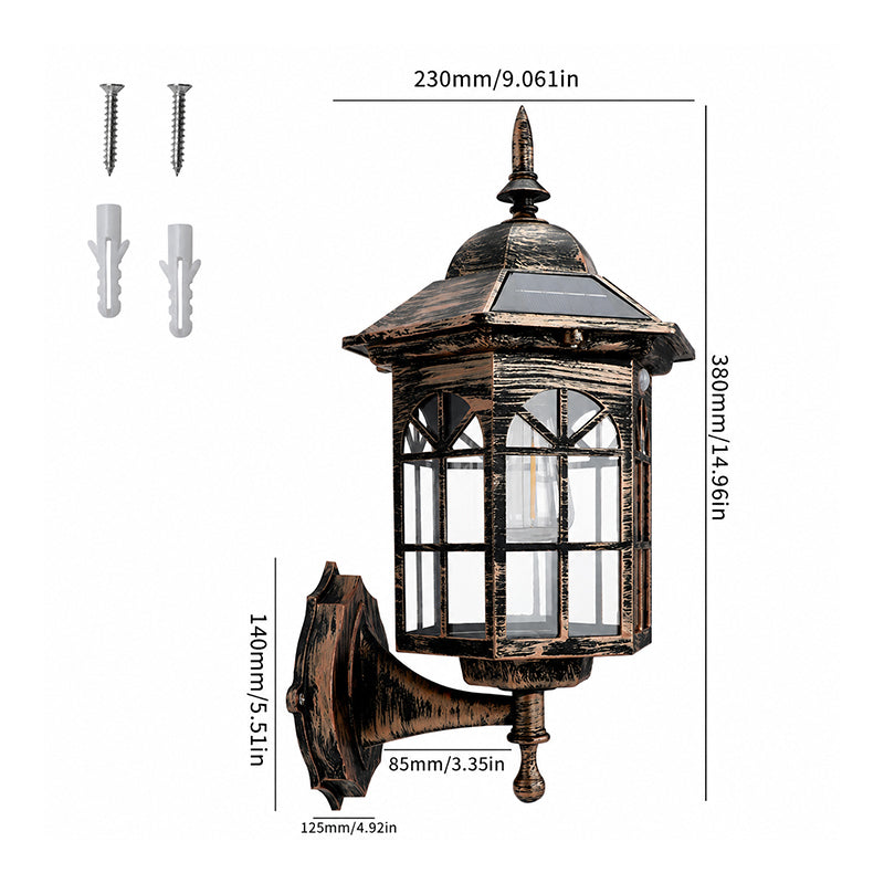 💡 Applique solaire à détection de mouvement | Trois modes d'éclairage · Résistante aux intempéries et à la pluie | Éclairage nocturne pour porches, terrasses et espaces extérieurs