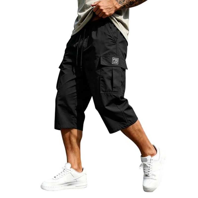 🔥50 % DE RÉDUCTION !!👖 Pantalon court de style professionnel à multiples poches | Poches latérales · Taille à cordon de serrage · Séchage rapide et respirant · Genouillères | Au quotidien / En plein air / À la maison