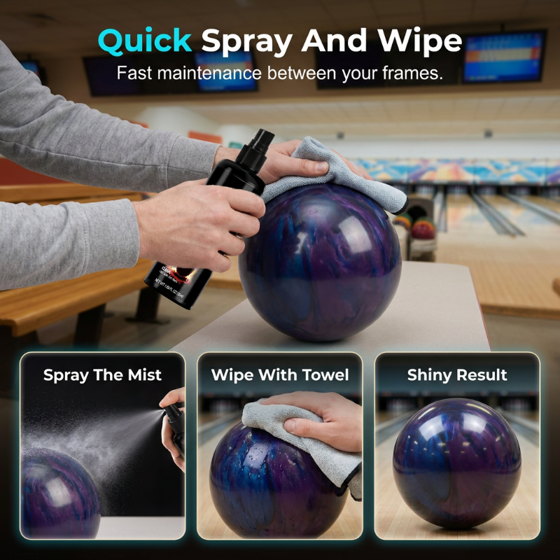 🔥50 % DE RÉDUCTION🎳 Spray nettoyant pour boules de bowling | Élimine la graisse et la saleté sans abîmer la surface de la boule · | Pour les compétitions, les salles de bowling et le matériel de bowling