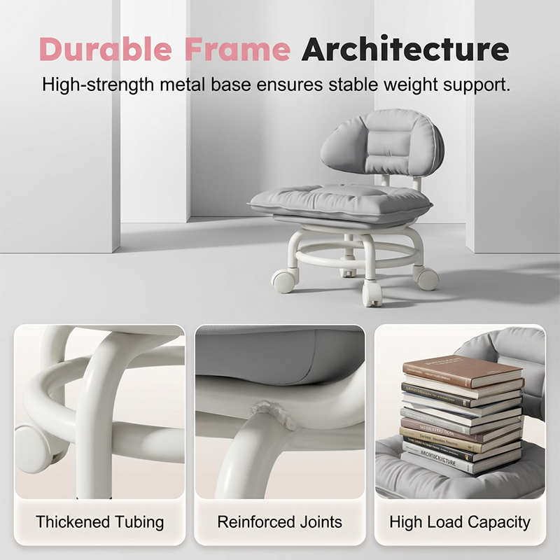 🪑🔥 PROMO FLASH 60% ! Tabouret Bas Roulant avec Dossier – Rembourré, Roulettes Silencieuses 360°, 7 Coloris, Idéal Atelier, Garage & Bureau 🛠️✨