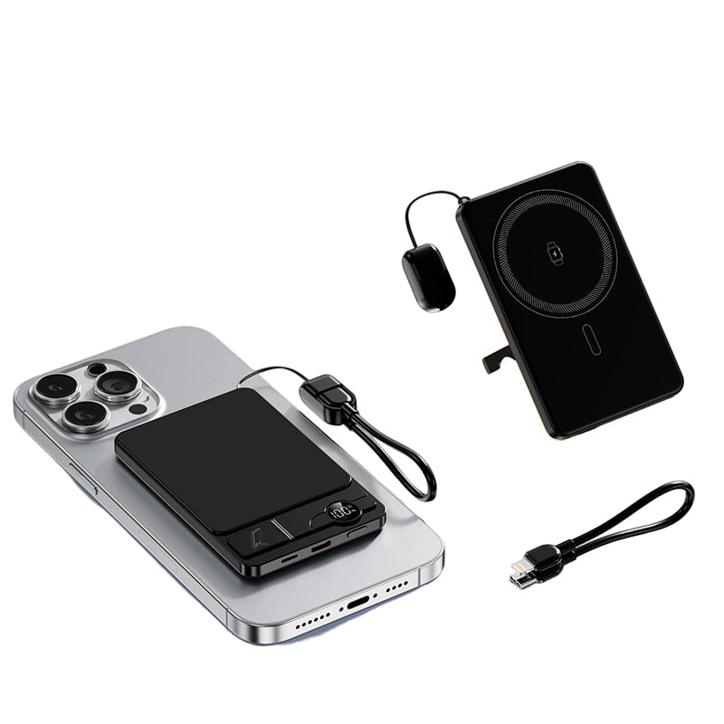 🔋 OFFRE LIMITÉE : 50 % DE RÉDUCTION ! ✨ Chargeur portable magnétique 3 en 1 – Sans fil, support intégré, ultra-fin 🍃
