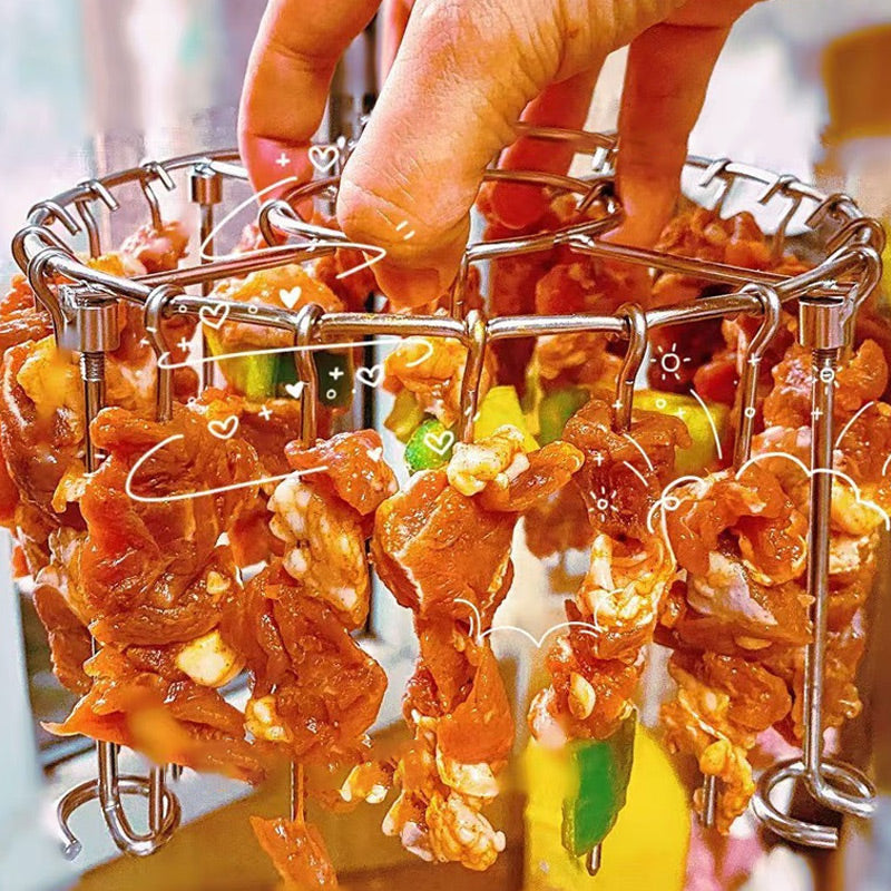 🔥50 % DE RÉDUCTION🍖 Grille de four en acier inoxydable | Forme ronde pour une cuisson homogène · Résistante à la rouille et durable · Facile à nettoyer | Pour les fours d'intérieur et les barbecues d'extérieur
