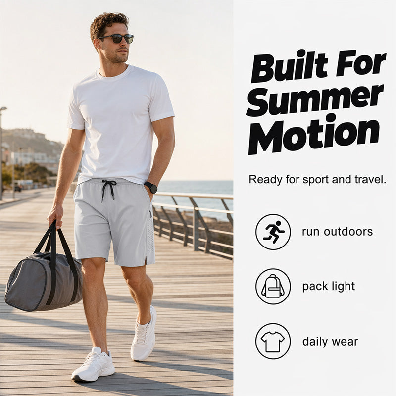 🩳 50% DE RÉDUCTION ⚡ Short de sport séchage rapide – Poches zippées & tissu respirant – Idéal pour la course, le fitness ou les activités outdoor – léger, confortable & pratique 🏃‍♂️🌿✨
