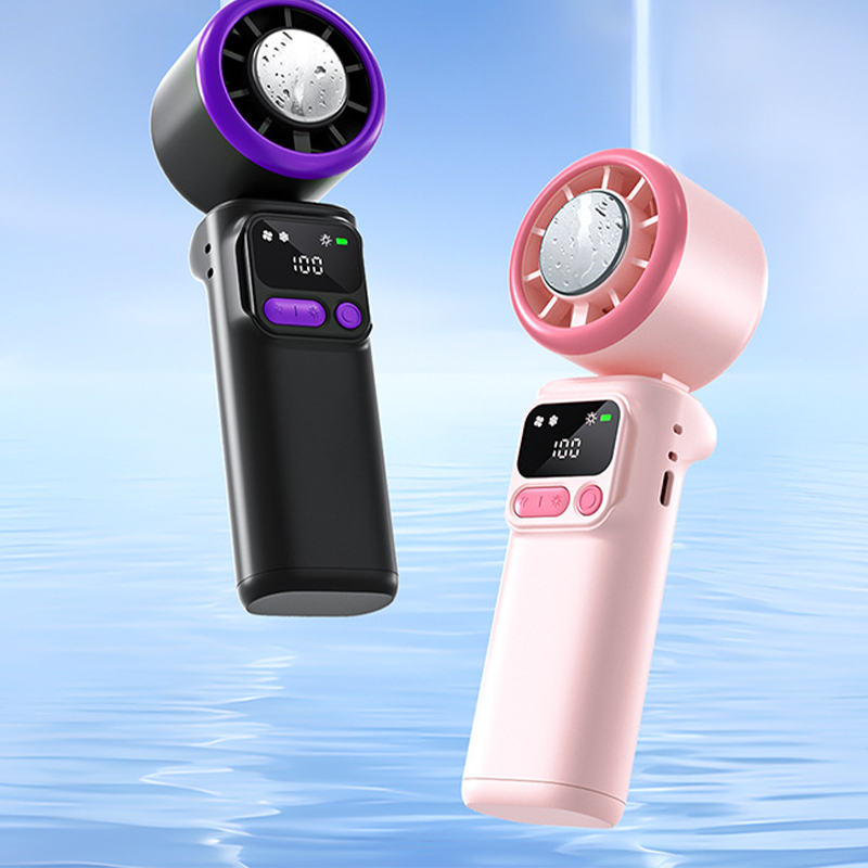 ❄️🌬️ 50 % DE RÉDUCTION ! Ventilateur portable avec plaque de refroidissement à glace – Refroidissement par évaporation, 3 vitesses et batterie rechargeable – Idéal pour les journées chaudes, au bureau et en extérieur ✨