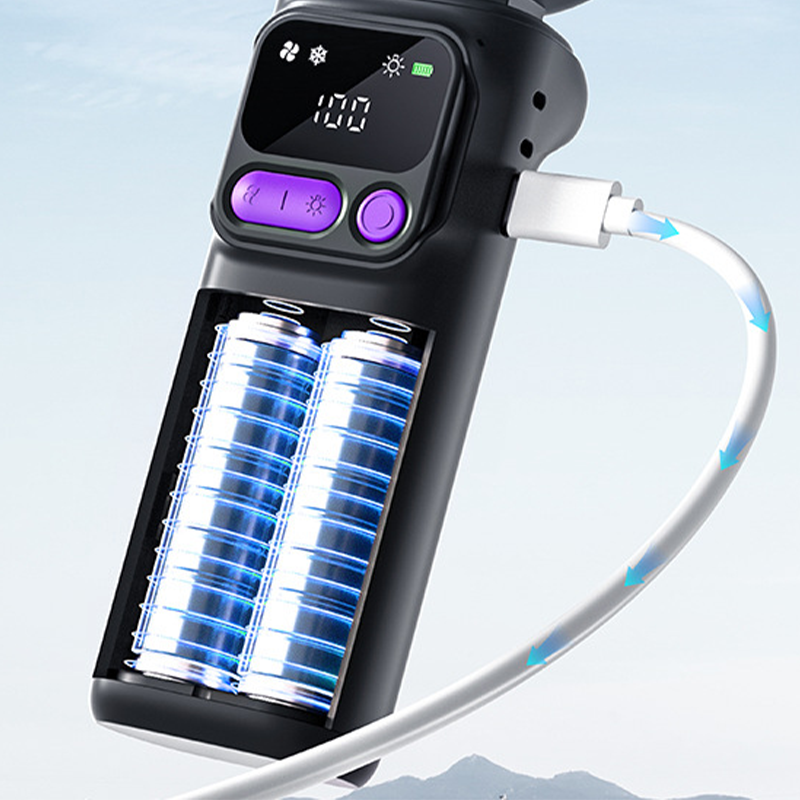 ❄️🌬️ 50 % DE RÉDUCTION ! Ventilateur portable avec plaque de refroidissement à glace – Refroidissement par évaporation, 3 vitesses et batterie rechargeable – Idéal pour les journées chaudes, au bureau et en extérieur ✨