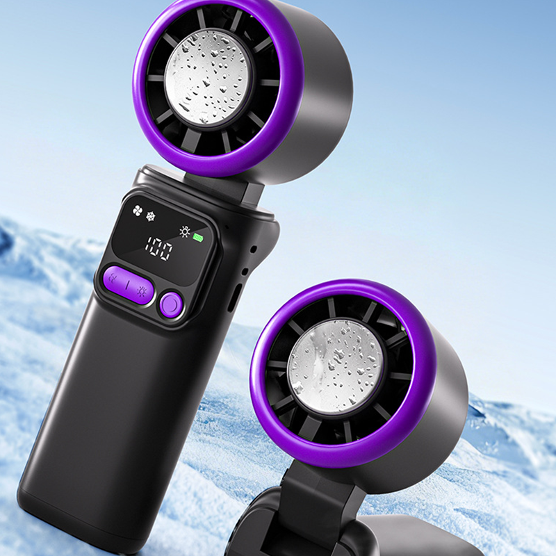 ❄️🌬️ 50 % DE RÉDUCTION ! Ventilateur portable avec plaque de refroidissement à glace – Refroidissement par évaporation, 3 vitesses et batterie rechargeable – Idéal pour les journées chaudes, au bureau et en extérieur ✨