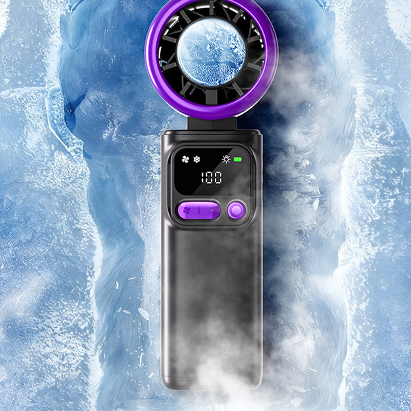 ❄️🌬️ 50 % DE RÉDUCTION ! Ventilateur portable avec plaque de refroidissement à glace – Refroidissement par évaporation, 3 vitesses et batterie rechargeable – Idéal pour les journées chaudes, au bureau et en extérieur ✨