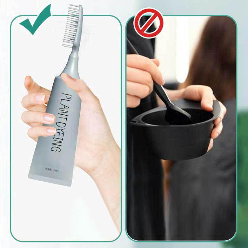 ✨ Coloration capillaire allemande à base de plantes pour des racines dignes d'un salon de coiffure – 100 % de puissance végétale, application facile et couverture des cheveux gris en 5 minutes 🌿