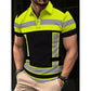 👔 50% DE RÉDUCTION ⏰ Chemise homme manches courtes haute visibilité réfléchissante – Bande réfléchissante & respirante – Idéale pour le travail, le chantier ou les sorties nocturnes – sécurité et confort au quotidien ✨🦺🌙