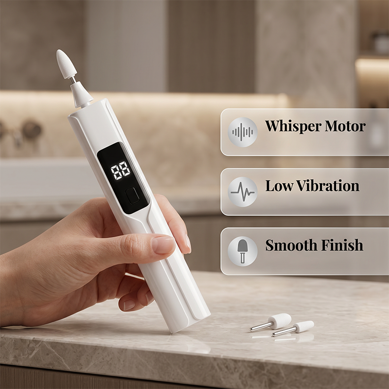 📢📢50% DE RÉDUCTION !! ⏰Kit Perceuse à Ongles Électrique Professionnel – Têtes Interchangeables, Écran LED & Design Ergonomique.