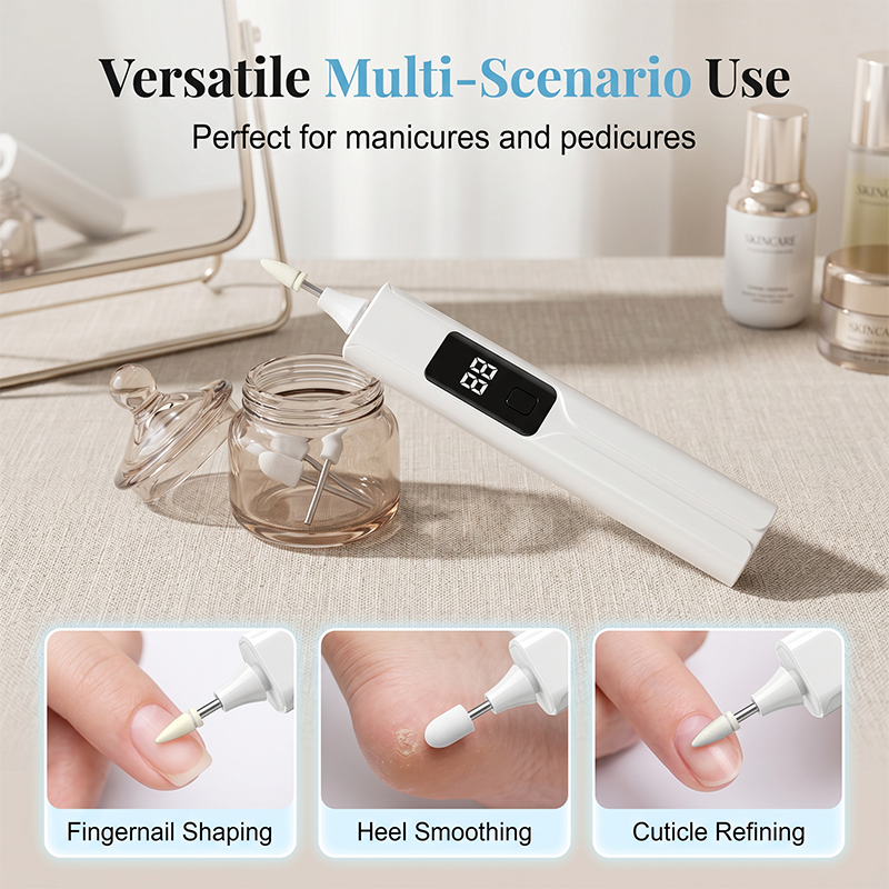 📢📢50% DE RÉDUCTION !! ⏰Kit Perceuse à Ongles Électrique Professionnel – Têtes Interchangeables, Écran LED & Design Ergonomique.