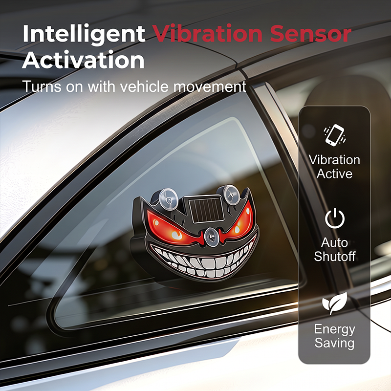 ☀️ 50% DE RÉDUCTION ! 🔴 Feu d’Avertissement LED Solaire Œil du Diable – Capteur de Vibration, Charge USB & Solaire – Universel – Améliore la Sécurité Routière – Installation Facile sur Pare-Brise ou Lunette Arrière 🚗⚠️✨