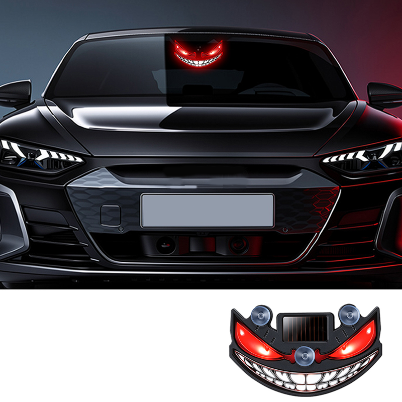☀️ 50% DE RÉDUCTION ! 🔴 Feu d’Avertissement LED Solaire Œil du Diable – Capteur de Vibration, Charge USB & Solaire – Universel – Améliore la Sécurité Routière – Installation Facile sur Pare-Brise ou Lunette Arrière 🚗⚠️✨
