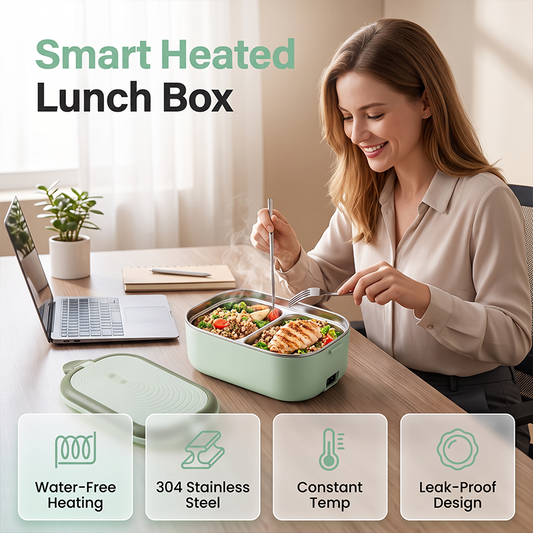 📢📢50% DE RÉDUCTION !! ⏰Boîte à Lunch Électrique Portable Chauffante Sans Eau