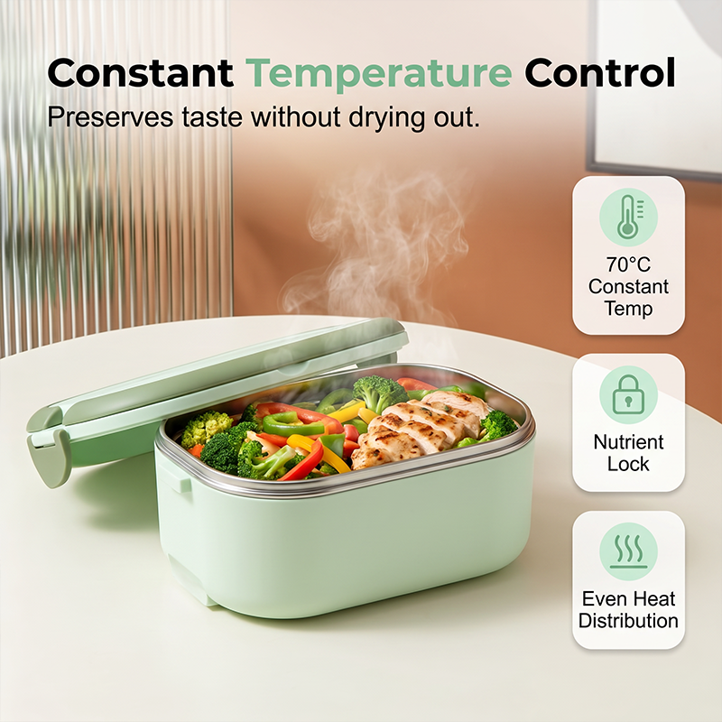 📢📢50% DE RÉDUCTION !! ⏰Boîte à Lunch Électrique Portable Chauffante Sans Eau