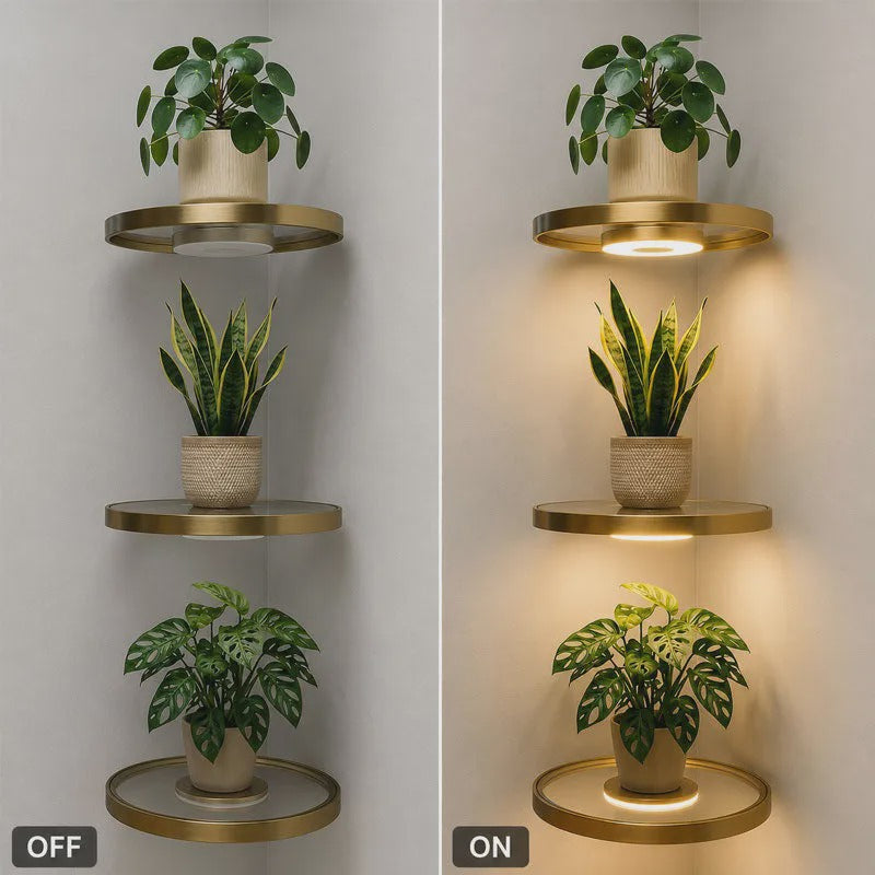 📢📢50% DE RÉDUCTION !! ⏰ Étagère murale flottante avec éclairage LED intégré – Design moderne, ambiance lumineuse & installation facile – Idéale pour salon, chambre & couloir ✨