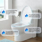 🚽💤 50 % DE RÉDUCTION ! Abattant de WC à fermeture progressive – Fini les claquements. Charnières à démontage rapide, faciles à retirer. Compatible avec les formes U, V et O. Une amélioration pour une salle de bains plus paisible ! 🛁✅