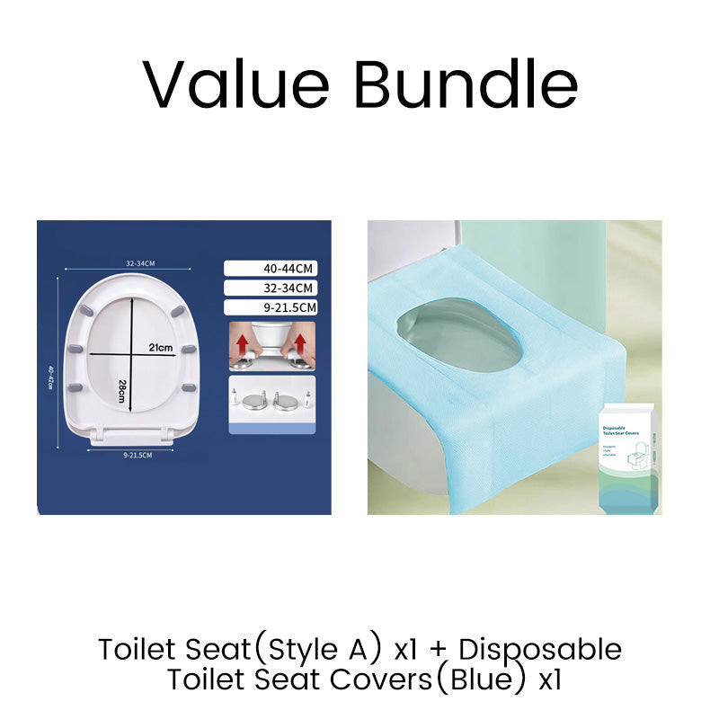🚽💤 50 % DE RÉDUCTION ! Abattant de WC à fermeture progressive – Fini les claquements. Charnières à démontage rapide, faciles à retirer. Compatible avec les formes U, V et O. Une amélioration pour une salle de bains plus paisible ! 🛁✅