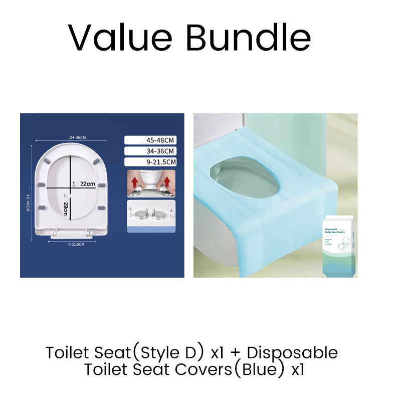🚽💤 50 % DE RÉDUCTION ! Abattant de WC à fermeture progressive – Fini les claquements. Charnières à démontage rapide, faciles à retirer. Compatible avec les formes U, V et O. Une amélioration pour une salle de bains plus paisible ! 🛁✅