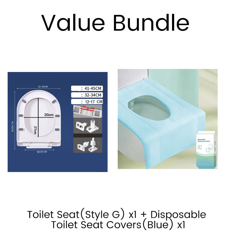 🚽💤 50 % DE RÉDUCTION ! Abattant de WC à fermeture progressive – Fini les claquements. Charnières à démontage rapide, faciles à retirer. Compatible avec les formes U, V et O. Une amélioration pour une salle de bains plus paisible ! 🛁✅