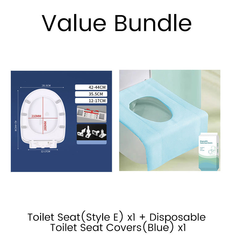 🚽💤 50 % DE RÉDUCTION ! Abattant de WC à fermeture progressive – Fini les claquements. Charnières à démontage rapide, faciles à retirer. Compatible avec les formes U, V et O. Une amélioration pour une salle de bains plus paisible ! 🛁✅