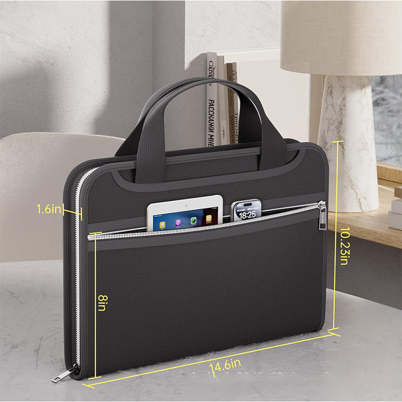 📁 50 % DE RÉDUCTION ! 🔥 Trousse en accordéon ignifuge avec poignée – protection contre le feu, plus de 12 compartiments et facile à transporter 🧾