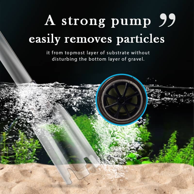 🐠🔋 Aspirateur de fond électrique pour aquarium – Nettoie le gravier et renouvelle l’eau en même temps, puissant et silencieux, l’entretien du bac devient un jeu d’enfant 💧⚡