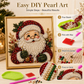 🎄🎅 Kit de peinture de Noël à perles et strass, loisir créatif pour enfants et adultes, décoration festive brillante pour les fêtes ✨