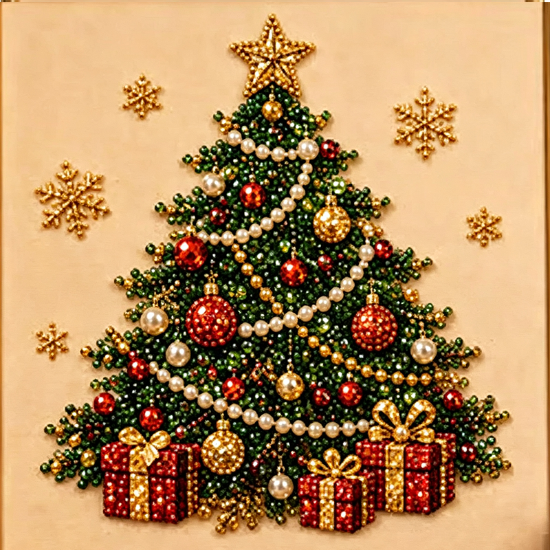 🎄🎅 Kit de peinture de Noël à perles et strass, loisir créatif pour enfants et adultes, décoration festive brillante pour les fêtes ✨