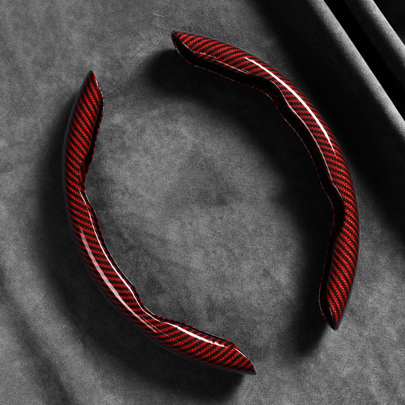 🏎️ 50% RABATT! 🎮 Universellt rattöverdrag i kolfiber – ergonomisk fjärilsdesign, halkskyddad och snabbmonterad – för bättre grepp och kontroll 🏁