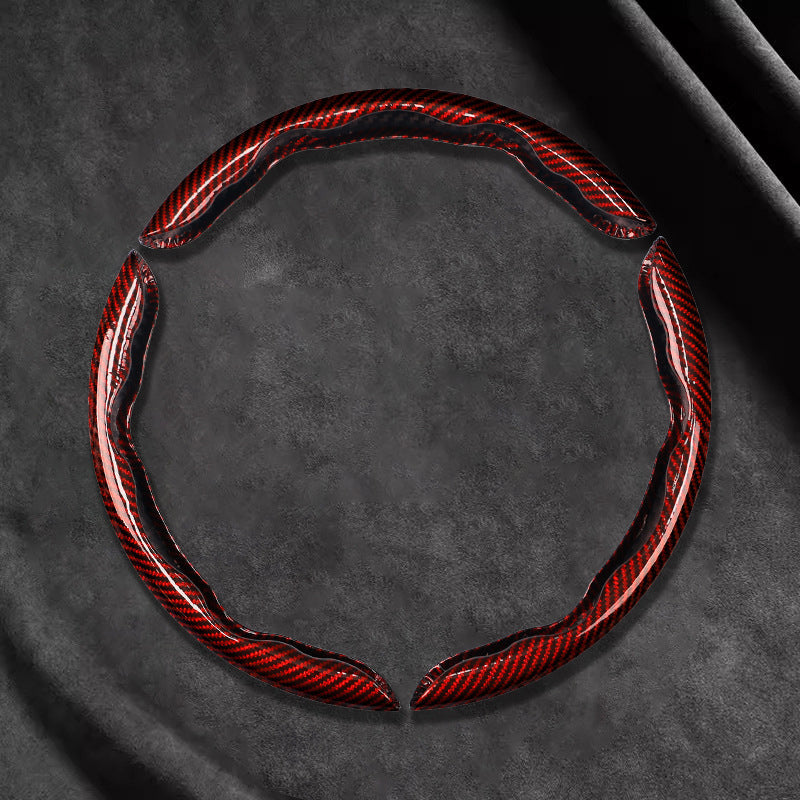 🏎️ 50% RABATT! 🎮 Universellt rattöverdrag i kolfiber – ergonomisk fjärilsdesign, halkskyddad och snabbmonterad – för bättre grepp och kontroll 🏁
