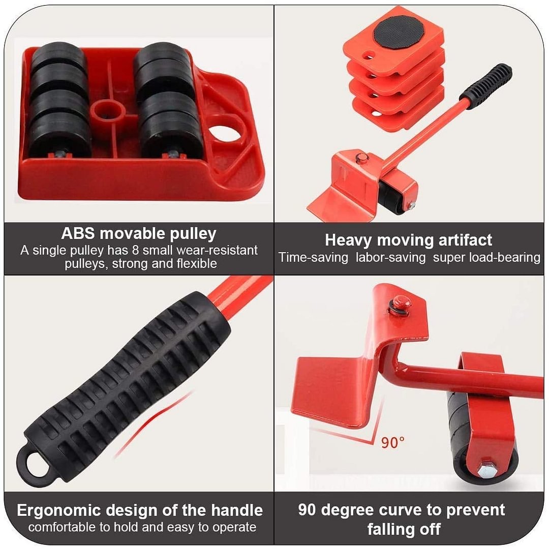 🪑 50 % DE RÉDUCTION ! 💪 Dispositif pour déplacer des meubles – patins et système de levage pour meubles lourds ✨