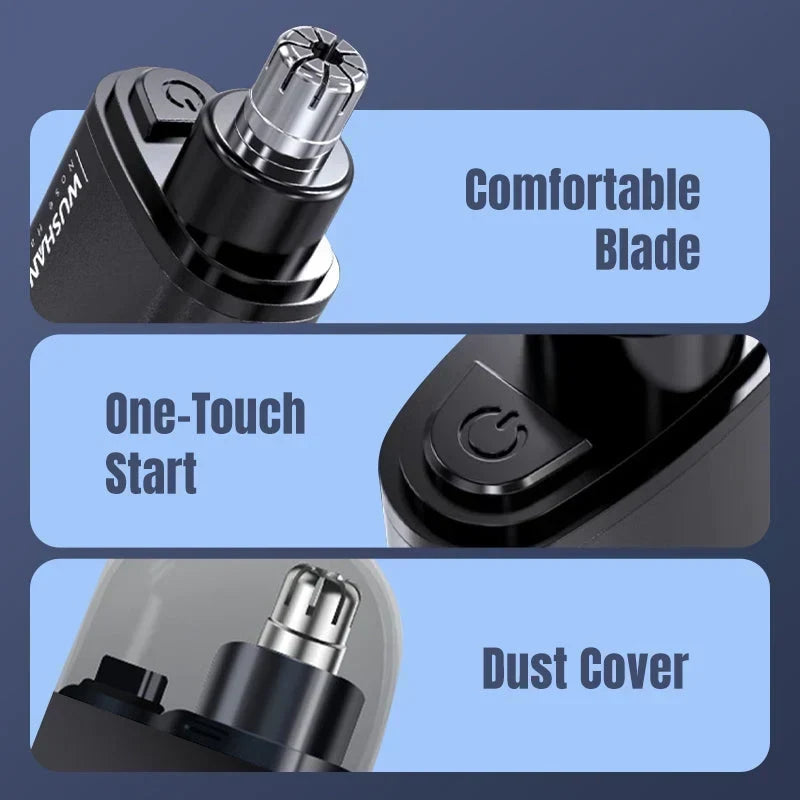⚡ OFFRE À DURÉE LIMITÉE : 50 % DE RÉDUCTION ! Tondeuse électrique rechargeable pour poils du nez, appareil de soins pour hommes portable et sûr, à tête ronde