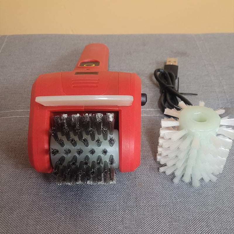 🧹 50 % DE RÉDUCTION EN CE MOMENT ! 🔥 Nettoyeur pour barbecue électrique – Brosse rotative à 700 tr/min, sans fil et avec têtes interchangeables 🥩