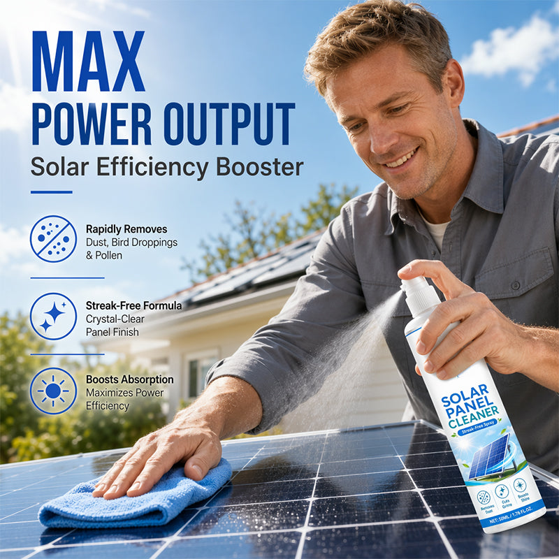 🛒 50 % DE RÉDUCTION EN CE MOMENT ! ☀️ Spray nettoyant avancé pour panneaux solaires – Élimine efficacement la saleté et améliore le rendement énergétique – Produit d'extérieur facile à utiliser 💧
