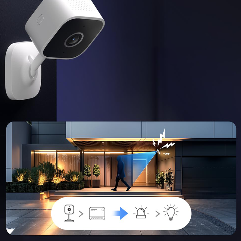 📷 Caméra de sécurité intelligente avec IA | Vision nocturne en couleur 1080p · Détection de mouvement · Détection de personnes par IA · Audio bidirectionnel | Intérieur/Extérieur