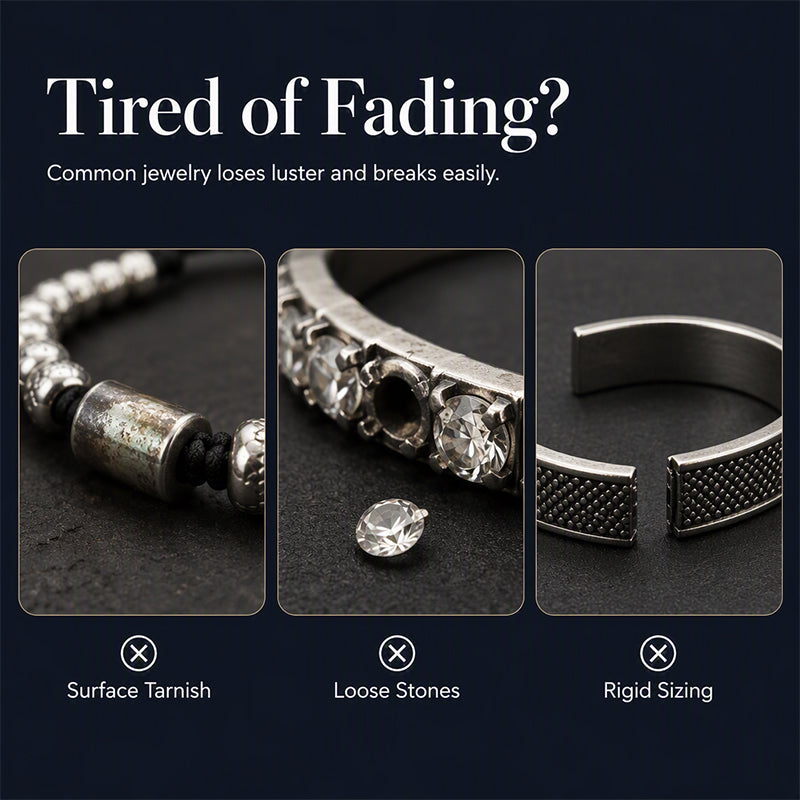 👑 50% DE RÉDUCTION ! 💎 Coffret 3 Bracelets Homme Design Couronne – Acier Inoxydable & Zircon AAA – PVD & Réglable 17–21 cm for Look Luxueux