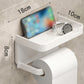 🚽 50% DE RÉDUCTION ! 🧻 Porte-Papier Toilette Mural avec Étagère – PP – Sans Percer & Imperméable pour Salle de Bain