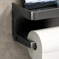 🚽 50% DE RÉDUCTION ! 🧻 Porte-Papier Toilette Mural avec Étagère – PP – Sans Percer & Imperméable pour Salle de Bain