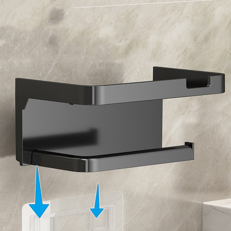 🚽 50% DE RÉDUCTION ! 🧻 Porte-Papier Toilette Mural avec Étagère – PP – Sans Percer & Imperméable pour Salle de Bain