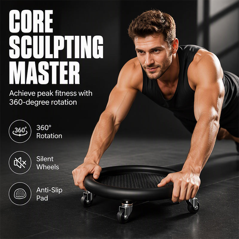 🔥💥 -50% ! 🏠Disque Rouleau Abdominal avec Tapis de Genoux – Stabilité, confort & renforcement – Idéal pour des abdominaux efficaces à la maison.