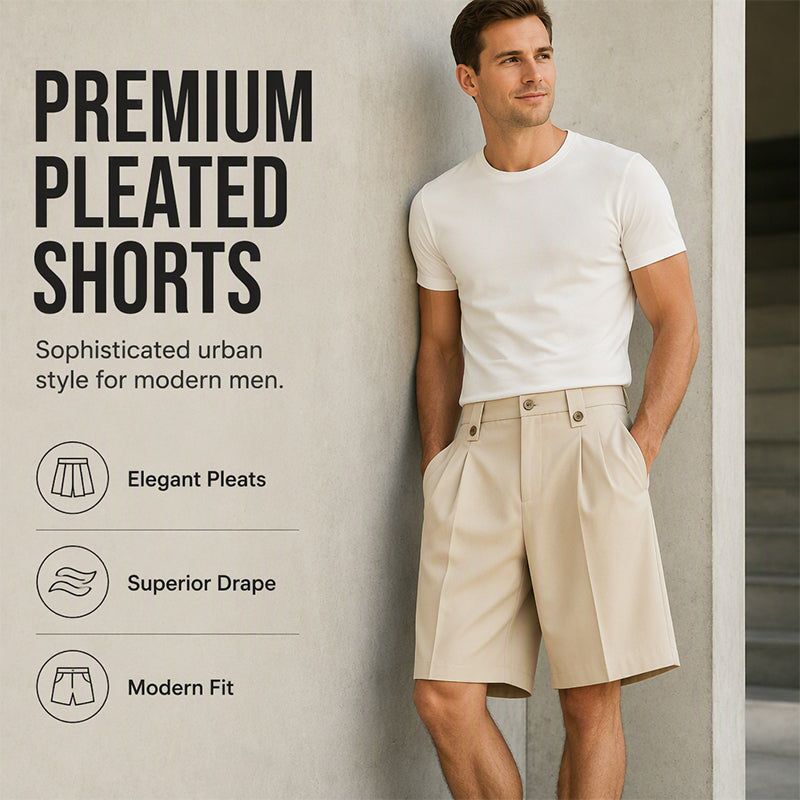 👔 50 % DE RÉDUCTION ! 🩳 Pantalon de costume court pour homme, coupe décontractée avec bas évasés – Des vêtements confortables pour le quotidien