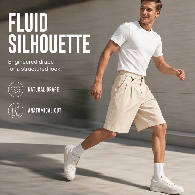 👔 50 % DE RÉDUCTION ! 🩳 Pantalon de costume court pour homme, coupe décontractée avec bas évasés – Des vêtements confortables pour le quotidien