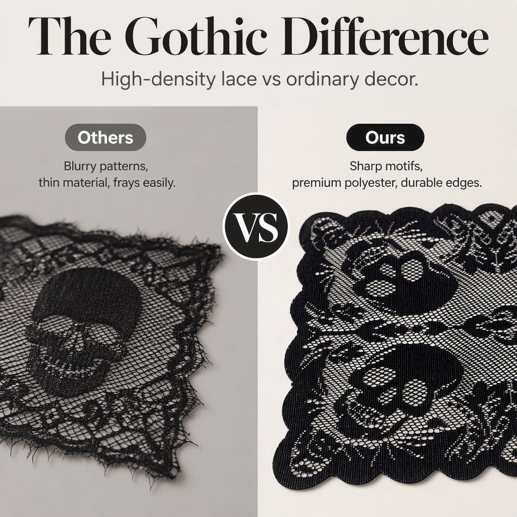 🎃50 % DE RÉDUCTION POUR UNE DURÉE LIMITÉE ! ⏰Ensemble de nappe et de sets de table aux motifs effrayants pour Halloween