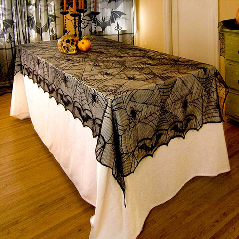 🎃50 % DE RÉDUCTION POUR UNE DURÉE LIMITÉE ! ⏰Ensemble de nappe et de sets de table aux motifs effrayants pour Halloween
